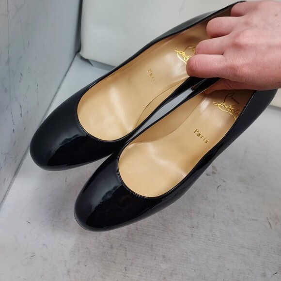 Christian Louboutin Black Miss Sab Patent Pump - Picture 10 of 11